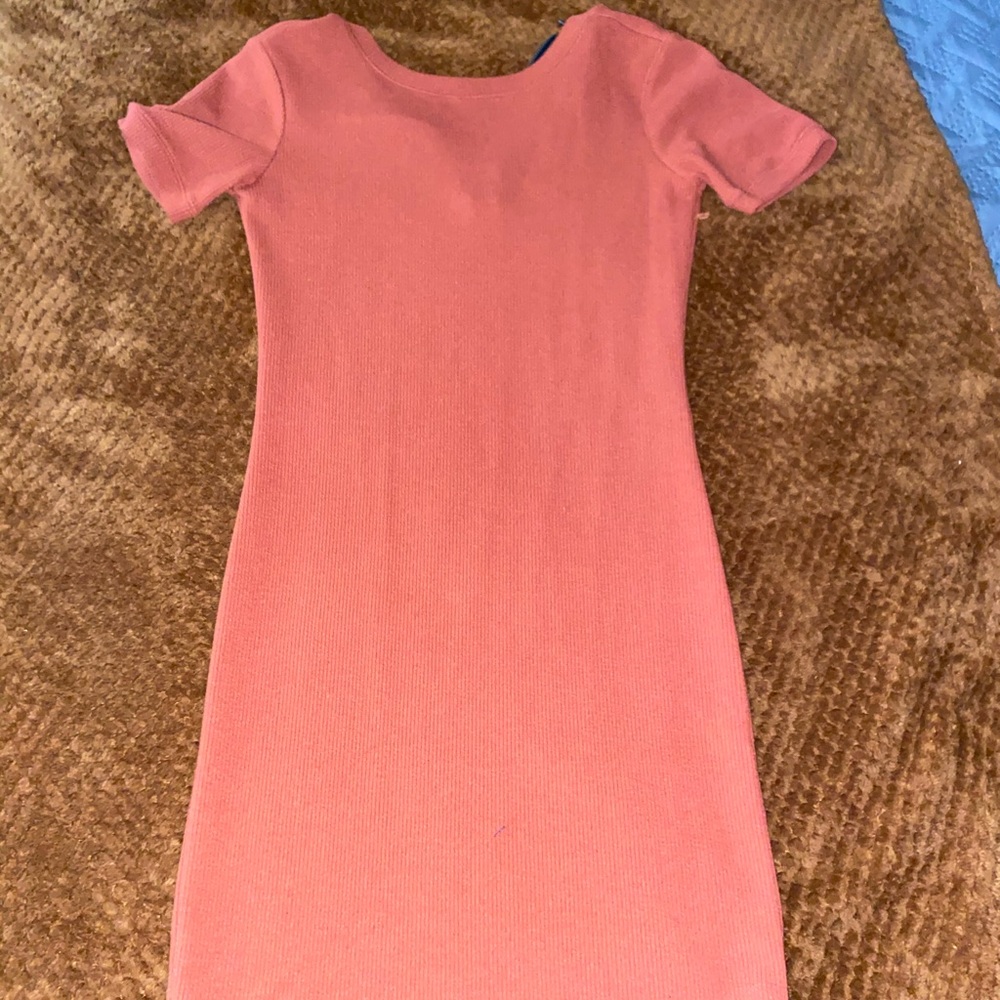 Orange bodycon dress